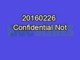 PPT-20160226 Confidential Not