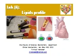 Lab (6):               Lipids profile