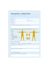 Early report form  employee section Most muscle discom
