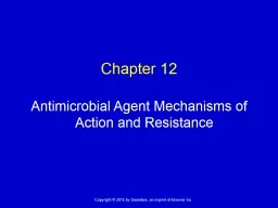 Chapter 12 Antimicrobial Agent Mechanisms of Action and Resistance