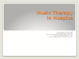 Music Therapy in Hospice