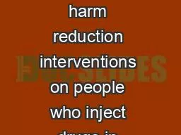 Overview &  Modelling harm reduction interventions on people who inject drugs in Russia: