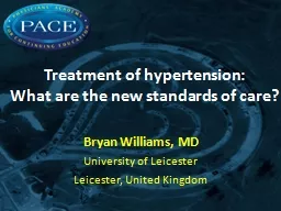 Treatment of hypertension: