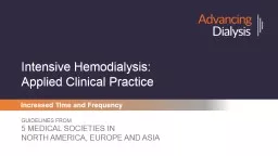 Intensive Hemodialysis: Applied Clinical Practice