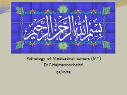 Pathology of  Mediastinal