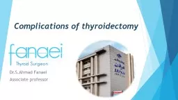 Complications of thyroidectomy