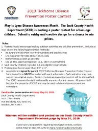 PPT-May is Lyme Disease Awareness Month. The Sauk County Health Department (SCHD) is hosting