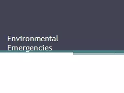 Environmental  Emergencies