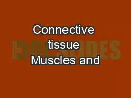 Connective tissue Muscles and