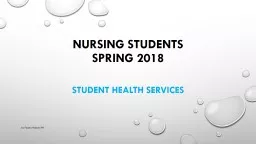 NURSING STUDENTS  spring 2018