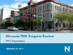 TPCC Presentation  September 25, 2012