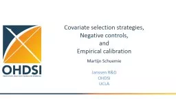 Covariate selection strategies,