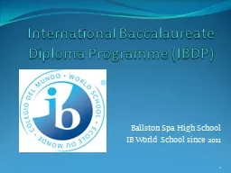 International Baccalaureate Diploma Programme (IBDP)