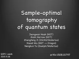 Sample-optimal tomography