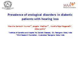 Prevalence of otological disorders in diabetic patients with hearing loss