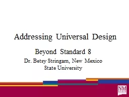 Addressing Universal Design