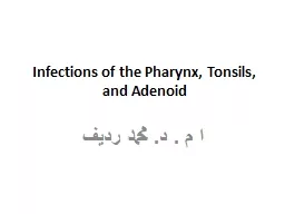 Infections of the Pharynx, Tonsils, and Adenoid