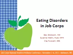 Eating Disorders in Job Corps