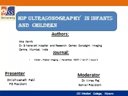 Hip  ultrasonography  in infants