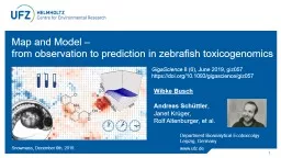 1 Map and  Model –  from observation to prediction