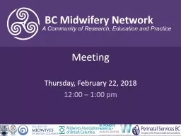 Meeting  Thursday, February 22, 2018