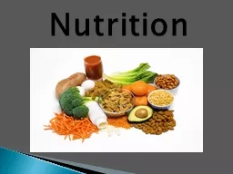 Nutrition Nutrition: Words to Know