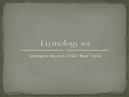 Getting to the root of the “Root” word