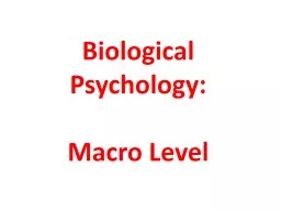 PPT-Biological Psychology: Methods