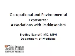 PPT-Occupational and Environmental Exposures: