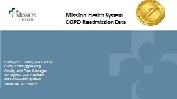 Mission Health System  COPD Readmission Data