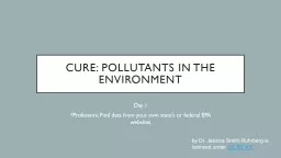 CURE: Pollutants  in the environment