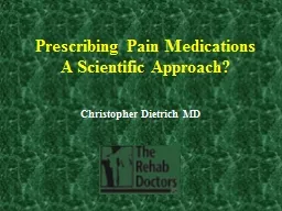 Prescribing Pain Medications