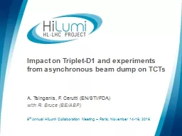 Impact on Triplet-D1 and experiments from asynchronous beam dump on TCTs