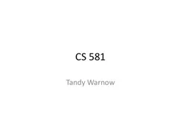 CS 581 Tandy Warnow Today’s material (from Chapters 1-3)