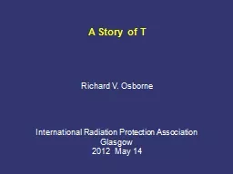 A Story of T Richard V. Osborne