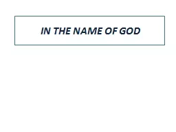 PPT-IN THE NAME OF GOD The effect of vasopressin injection on ovarian reserve in laparoscopic