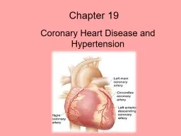 Chapter 19  Coronary Heart Disease and Hypertension