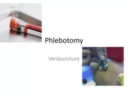 Phlebotomy Venipuncture Steps