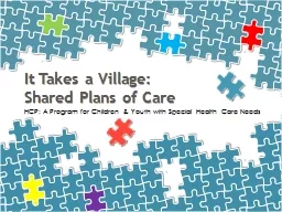 PPT-It Takes a Village: Shared Plans of Care