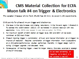 PPT-CMS Material Collection for ECFA