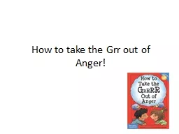How to take the Grr out of Anger!