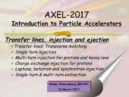 PPT-Transfer lines, injection and ejection