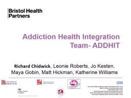 PPT-Addiction Health Integration Team- ADDHIT