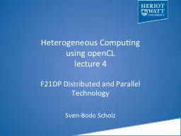 Heterogeneous Computing using
