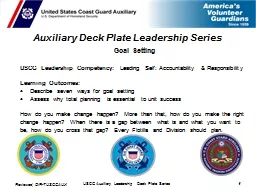 USCG Auxiliary Leadership Deck Plate Series