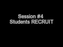 Session #4 Students RECRUIT