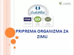 PRIPREMA ORGANIZMA ZA ZIMU