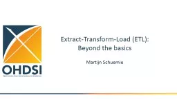 Extract-Transform-Load (ETL):