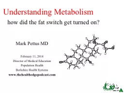 Understanding Metabolism