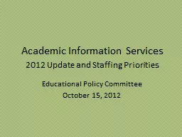 Academic Information Services